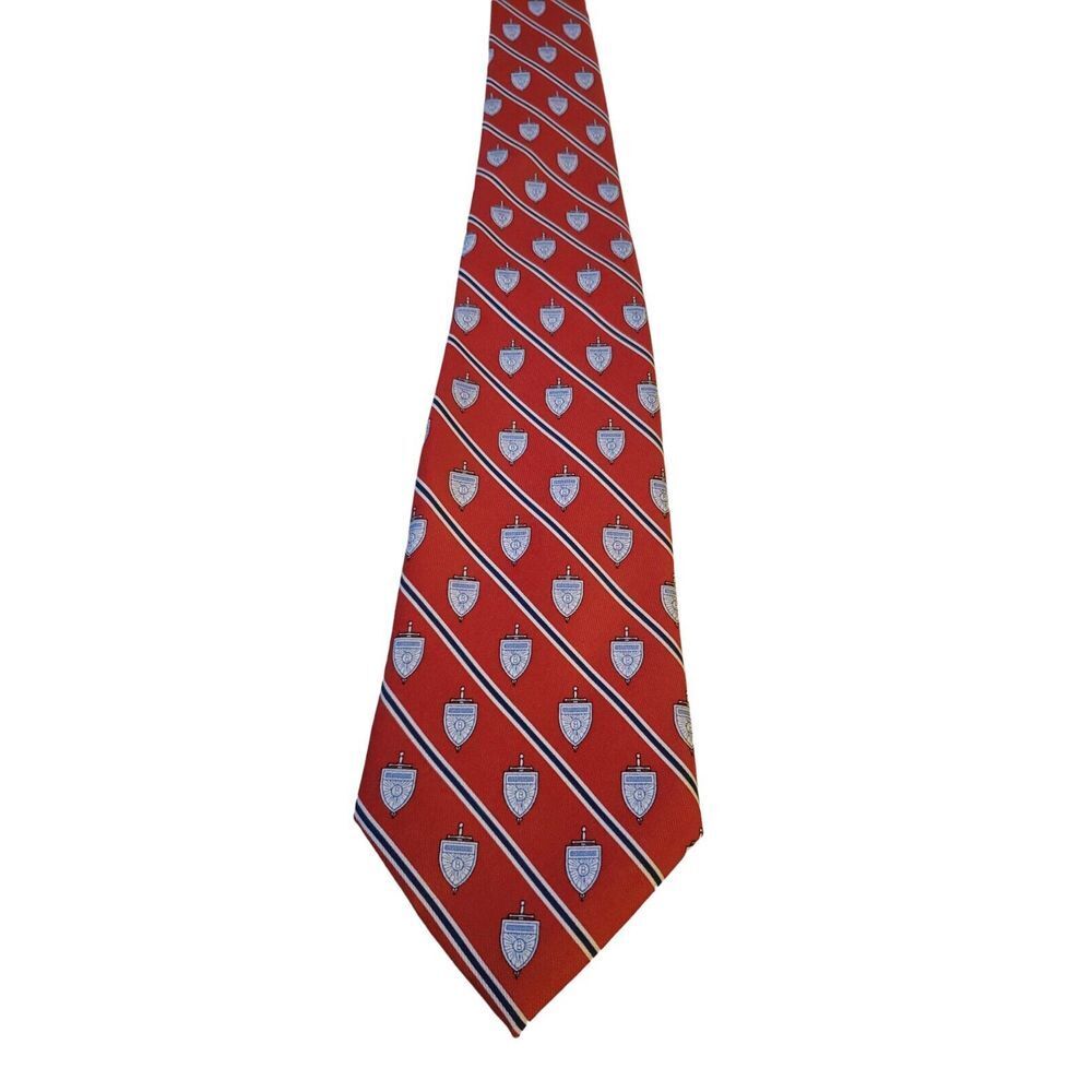 Vineyard Vines‎ Custom Collection The Buckley School Patterned 100% All Silk Tie